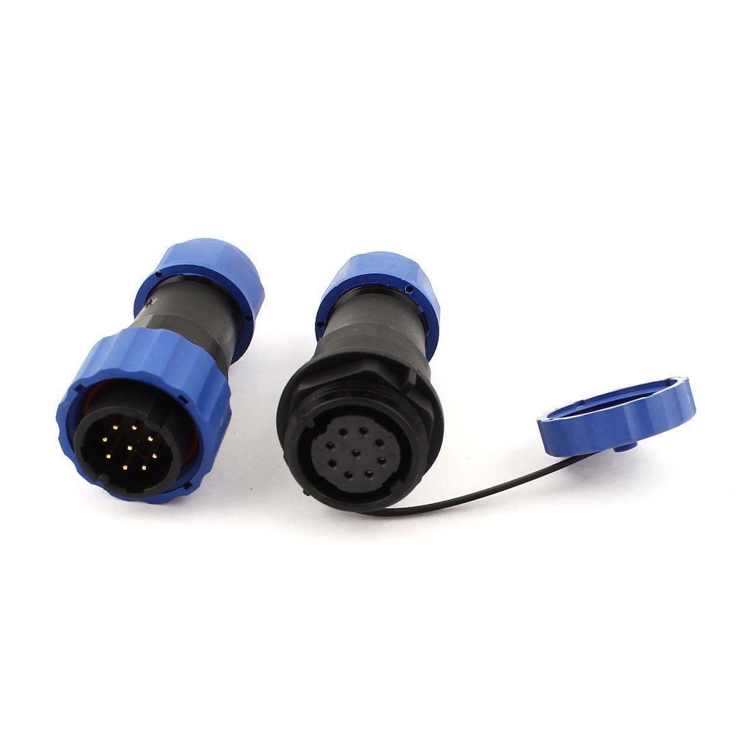 Pair Waterproof Aviation Cable Connector Plug Socket SD20 9 9 Pin IP68