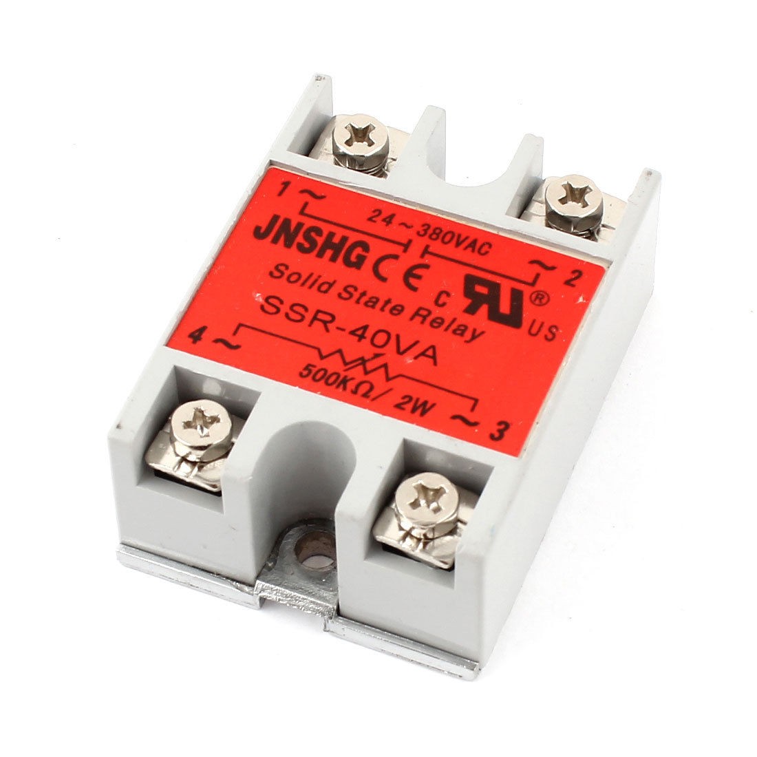 SSR 40VA AC24 380V 500K Ohm 2W Resistance Type Adjustable Solid State Relay