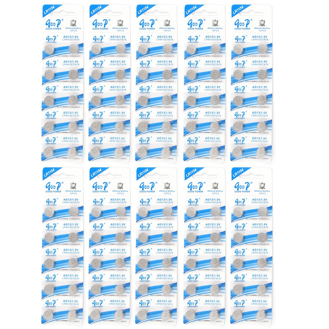 100x LR44 AG13 SR44SW A76 303 L1154 1 5 Volt Alkaline Button Cell Coin Batteries