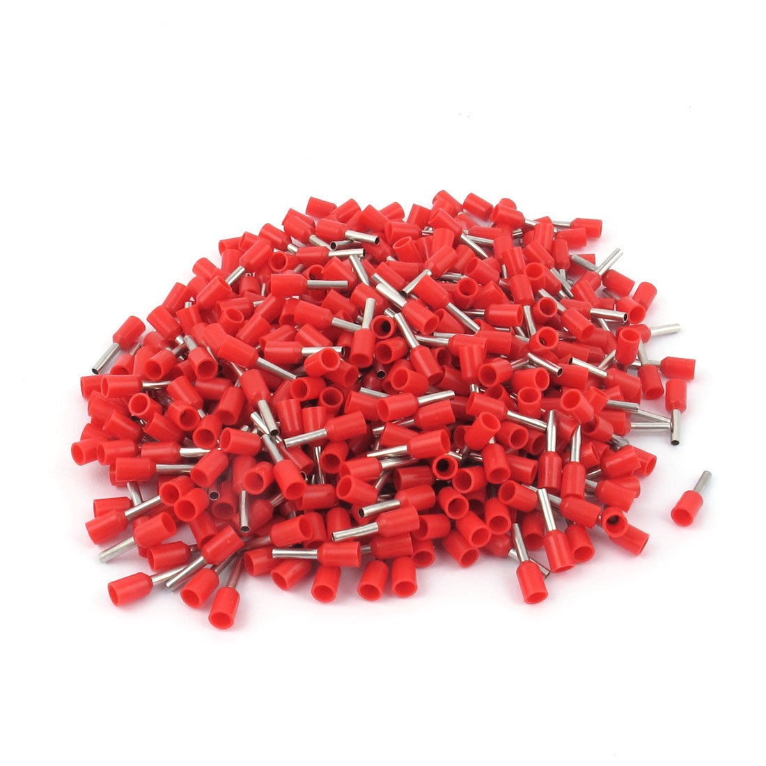 450pcs E1508 16AWG Insulated Ferrule Pin Cord End Terminal Crimp Connector Red