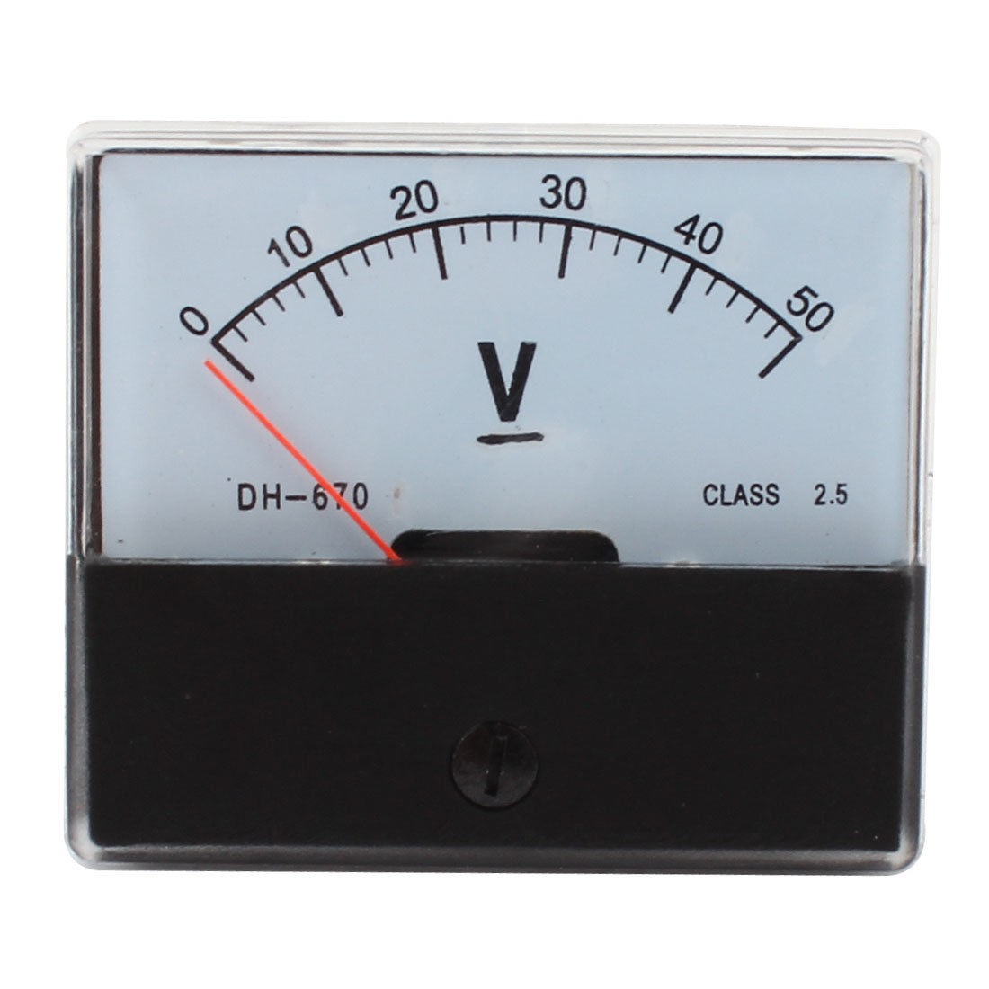 DH670 Analog Panel Volt Voltage Meter Voltmeter Gauge DC 0 50V