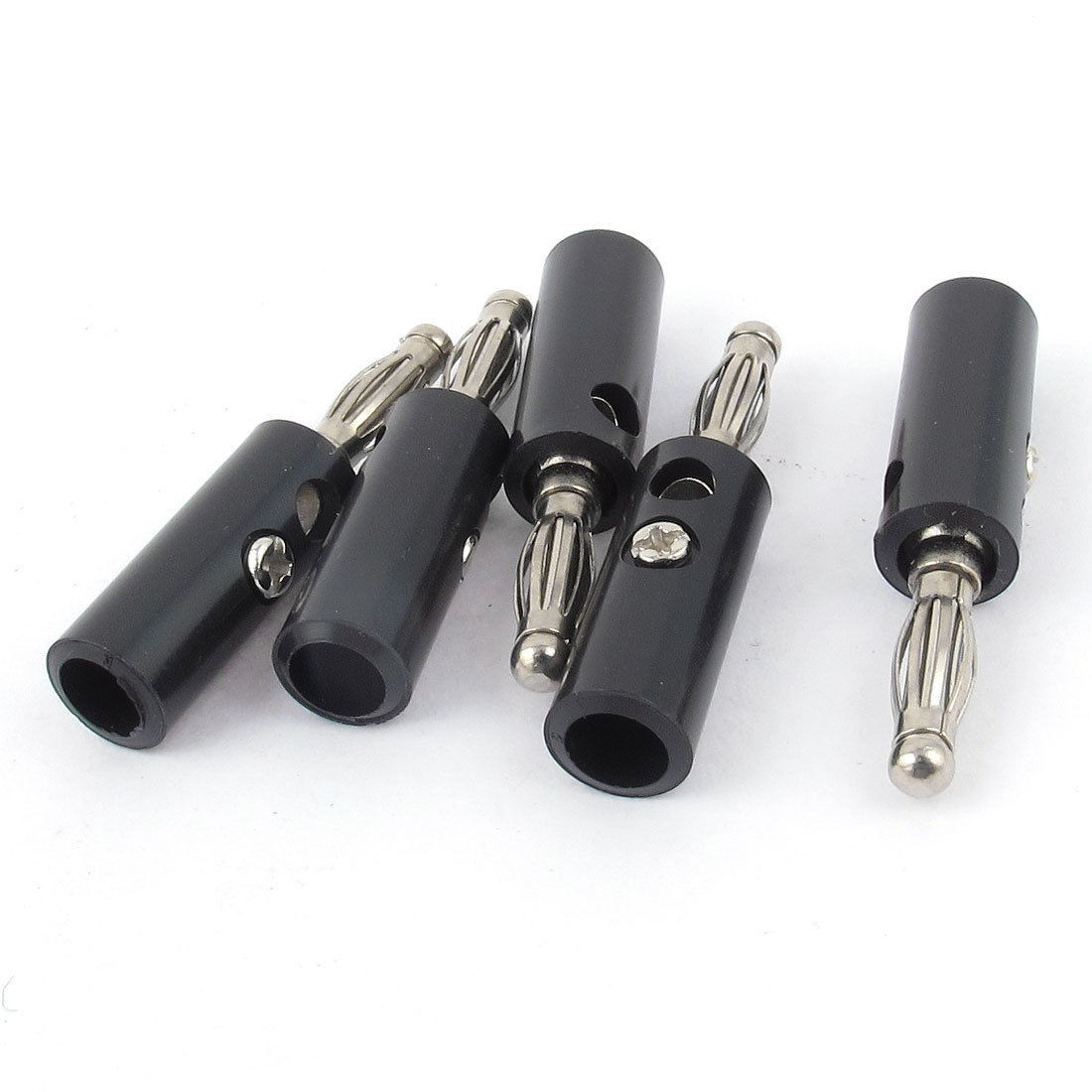 5pcs 4mm Audio Speaker Wire Cable Screw Banana Plug Connector