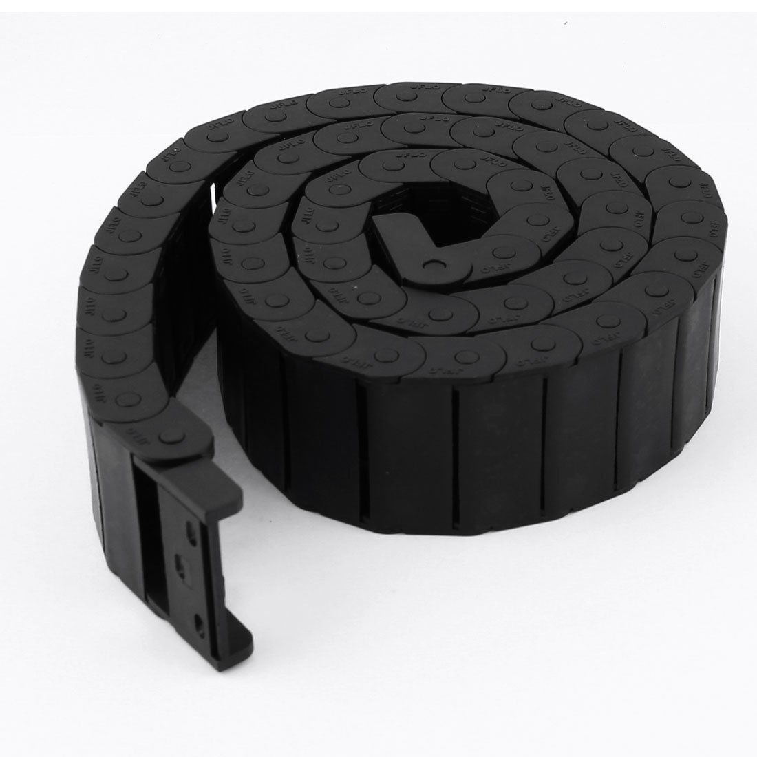 Black Plastic Drag Chain Cable Carrier 15mm x 40mm for CNC Machine
