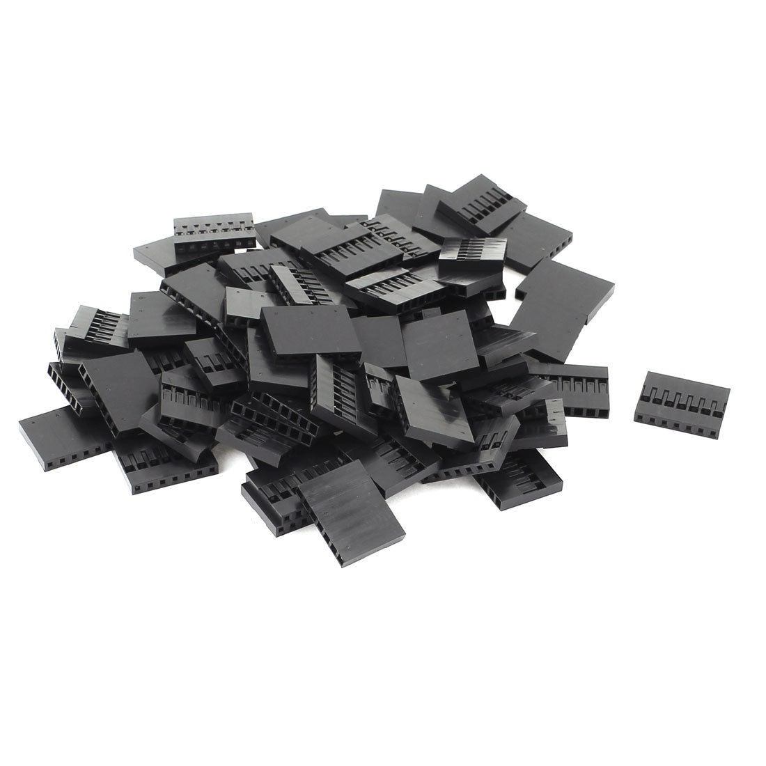 80pcs 7p Jumper Wire Cable Housing Female Pin Connector 2 54mm Pitch