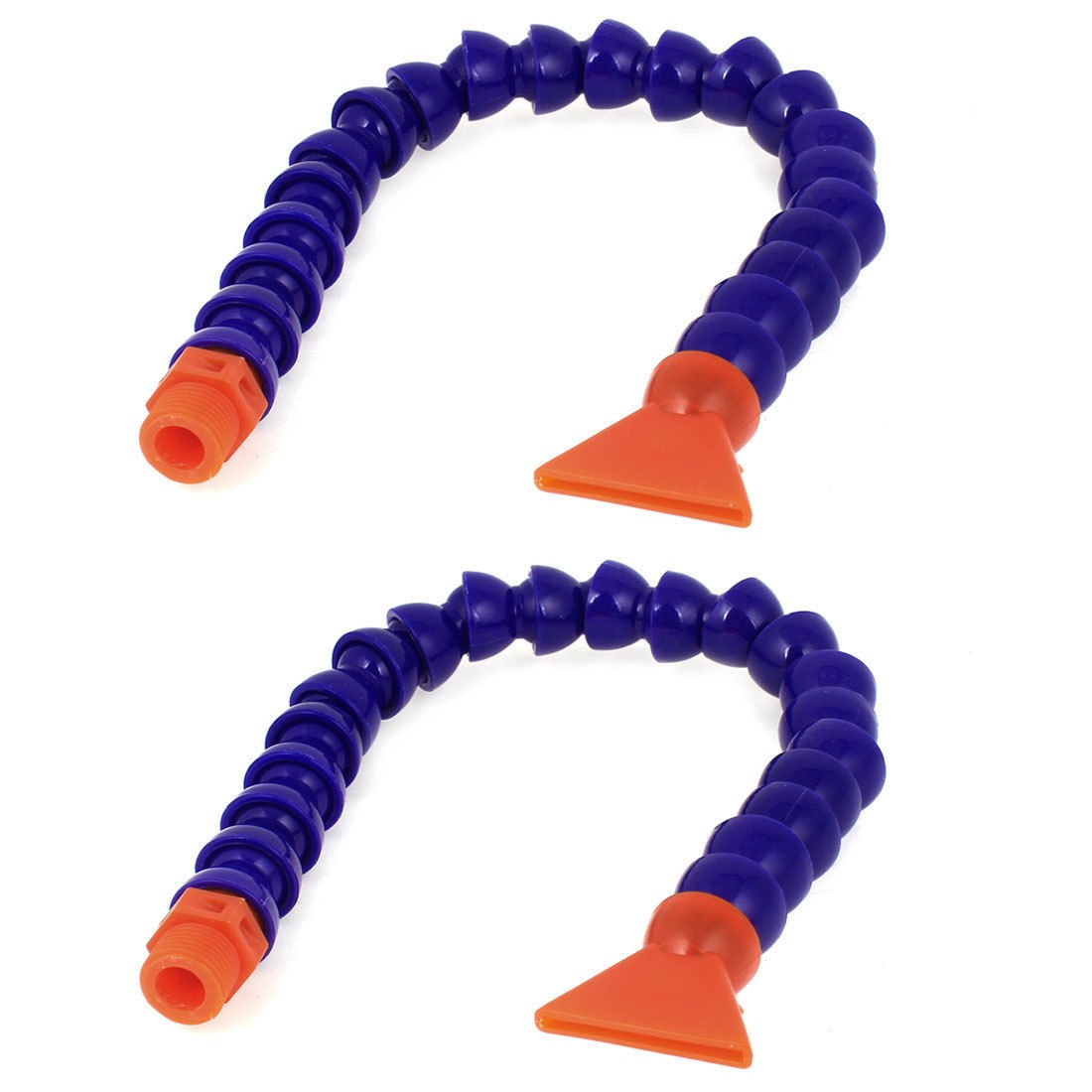 2 Pcs Lathe Flat Nozzle Flexible 1 2"BSP Thread Water Oil Coolant Pipe 46 5cm