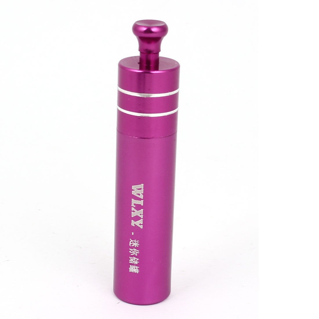 Cylinder Shape Waterproof Aluminum Component Storage Box Holder Container Purple
