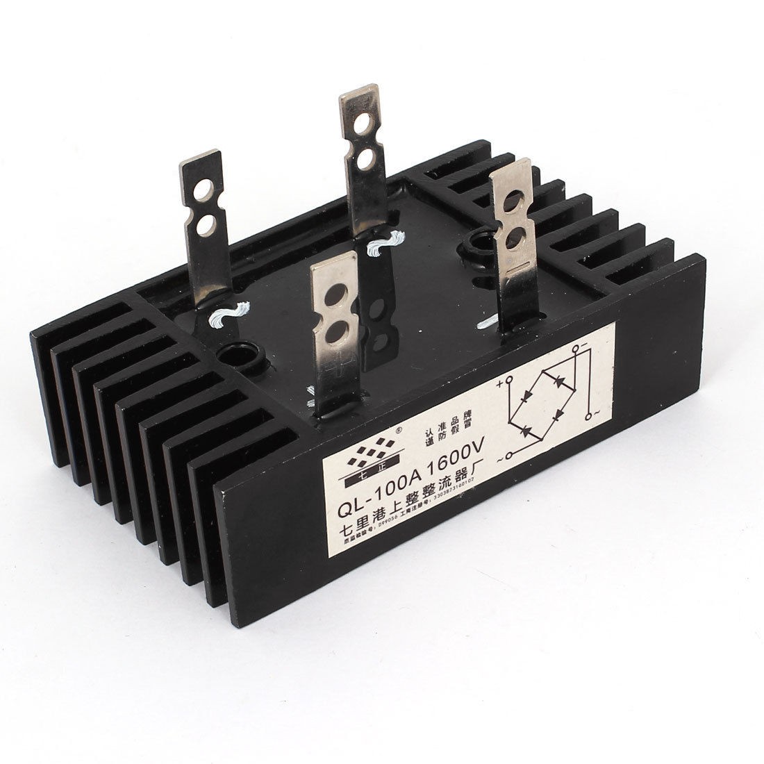 Aluminum Heatsink Bridge Rectifier Single Phase Diode 100A 1600V SQL100A