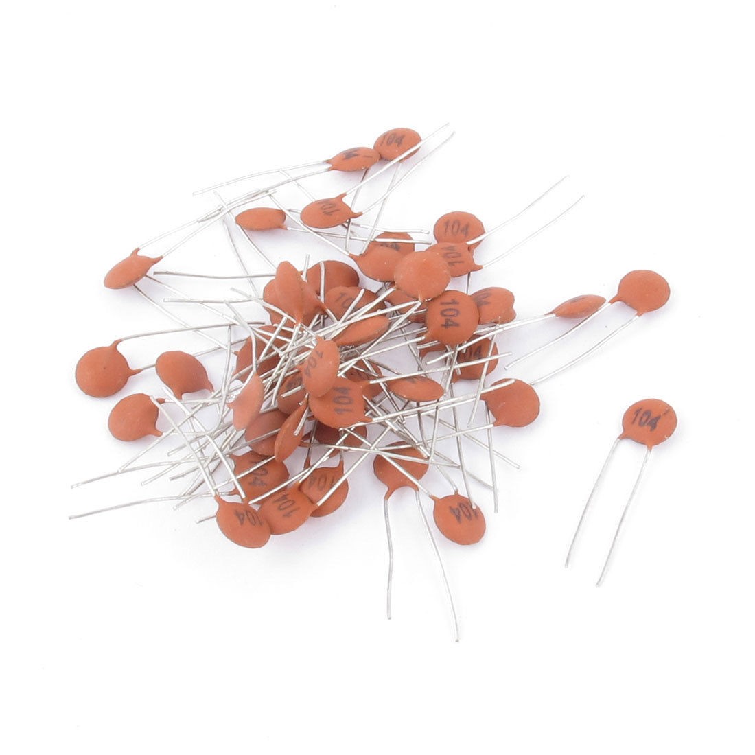50pcs 104 0 1uF 50V Volt 80 20 Radial Through Hole Ceramic Disc Capacitor