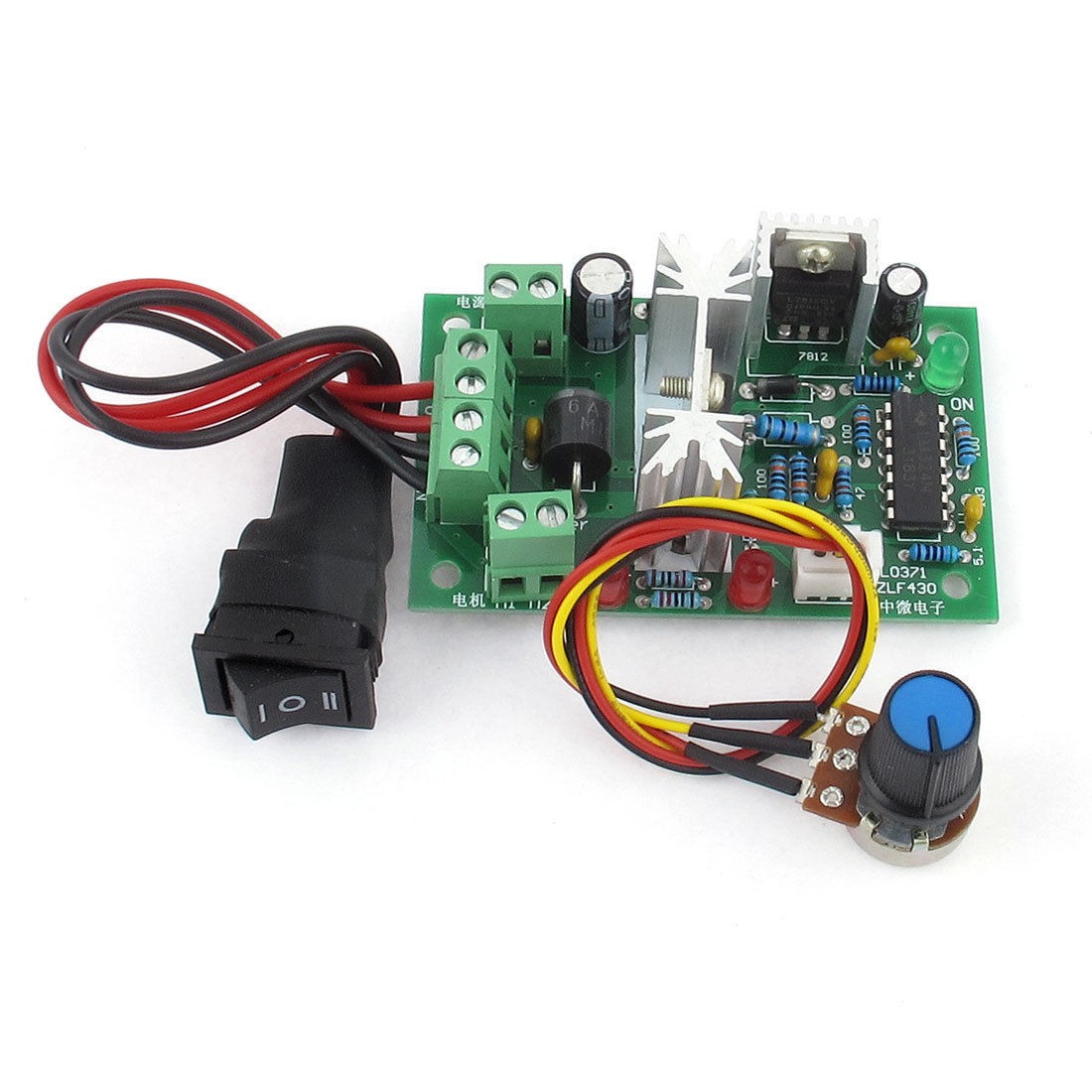 2pcs DC 10 36V Motor Speed Controller PWM Control Forward Reversing Switch