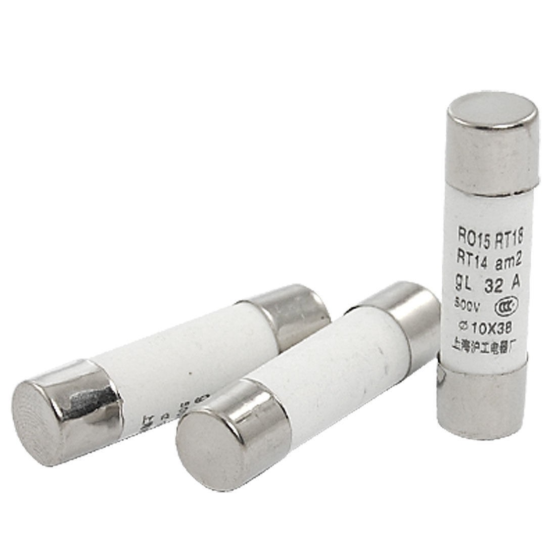 3pcs x 500V 32A Ceramic Fast Acting Fuse Link Fuses RT18 RT14 10x38mm