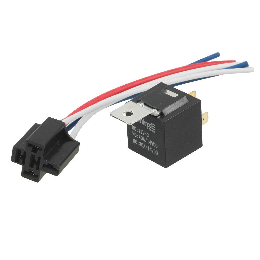 Auto Car No NC 40 30A DC 14V 5 Pin Relay w 5 Wires Socket