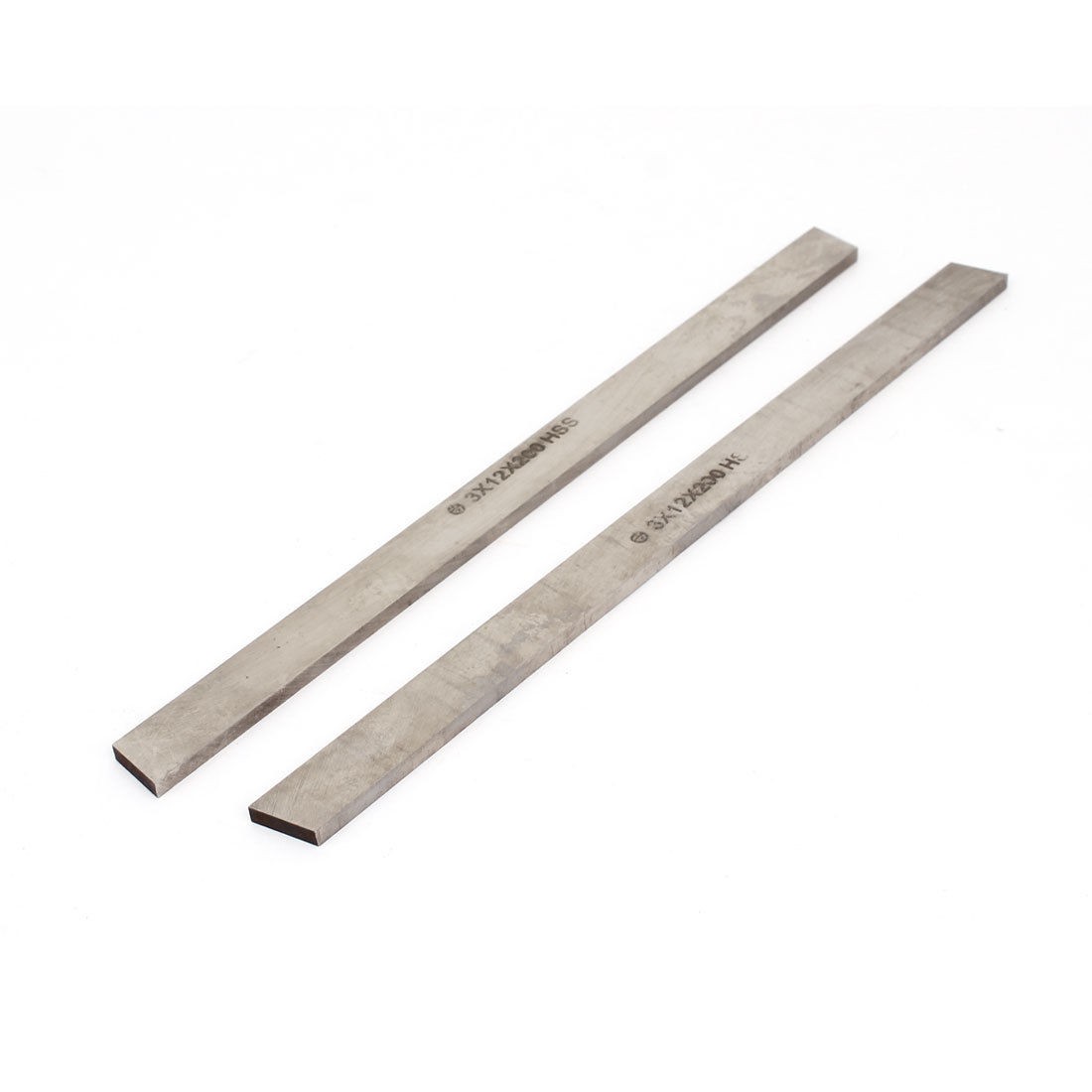 2 Pcs Machinist Metalworking Cutting Lathe HSS Tool Bit 3 x 12 x 200mm