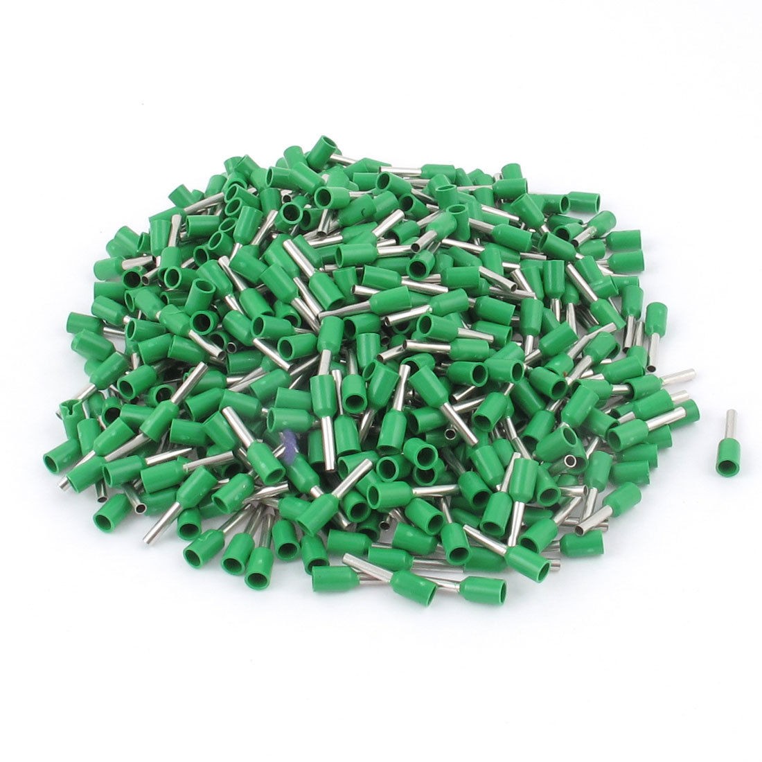 500pcs Wire Crimp Connector Insulated Ferrule Pin Cord End Terminal AWG18 Green