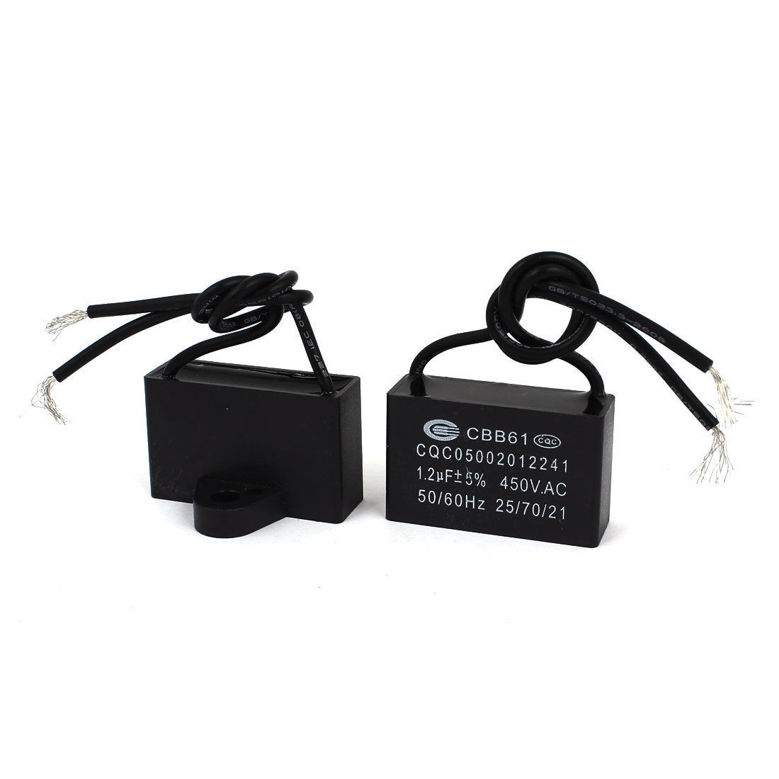 AC 450V 50 60Hz CBB61 1 2uF 2 Wired Ceiling Fan Motor Run Capacitor