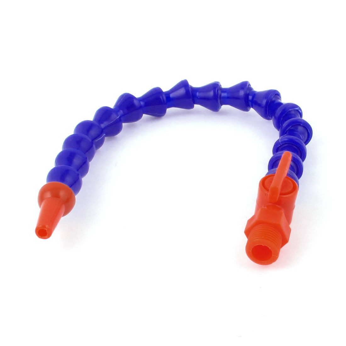 1 4PT Thread Flexible Plastic Round Nozzle Water Oil Coolant Pipe Hose w Switch