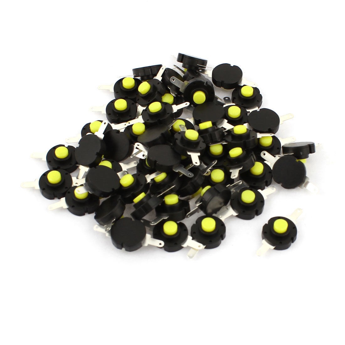 50 Pcs 2 Pin Self Locking Push Button Tactile Tact Switches 14x13x8mm