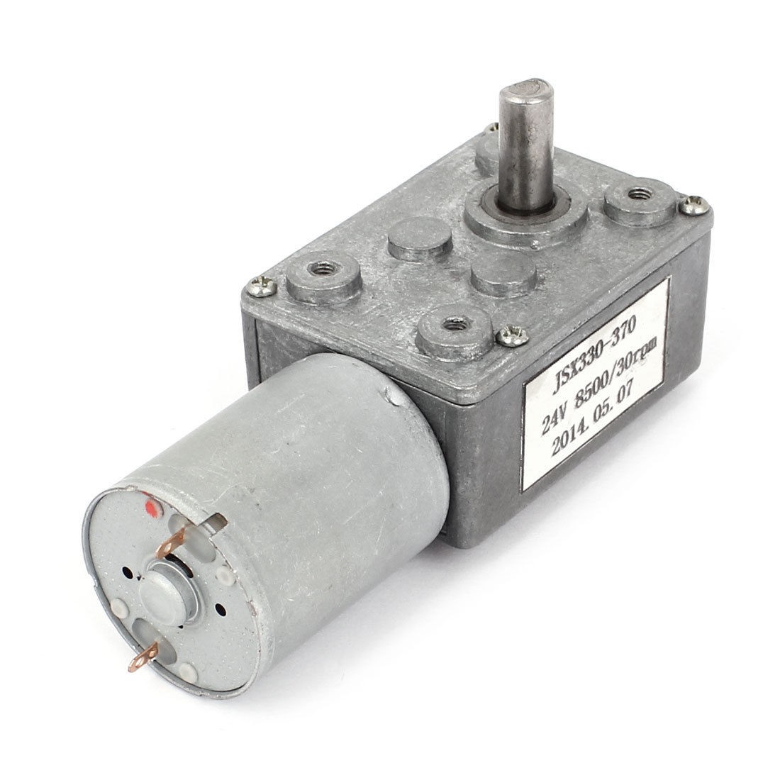 DC 24V 8500rpm 30RPM Speed Reducer High Torque Worm Geared Box Motor JSX330 370