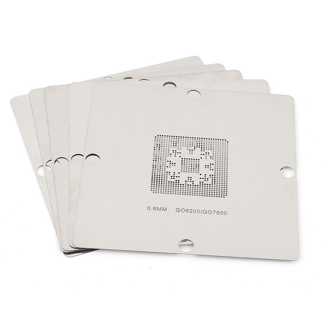 5pcs Directly Heat BGA Reball Universal Stencil Template for GO6200 GO7600