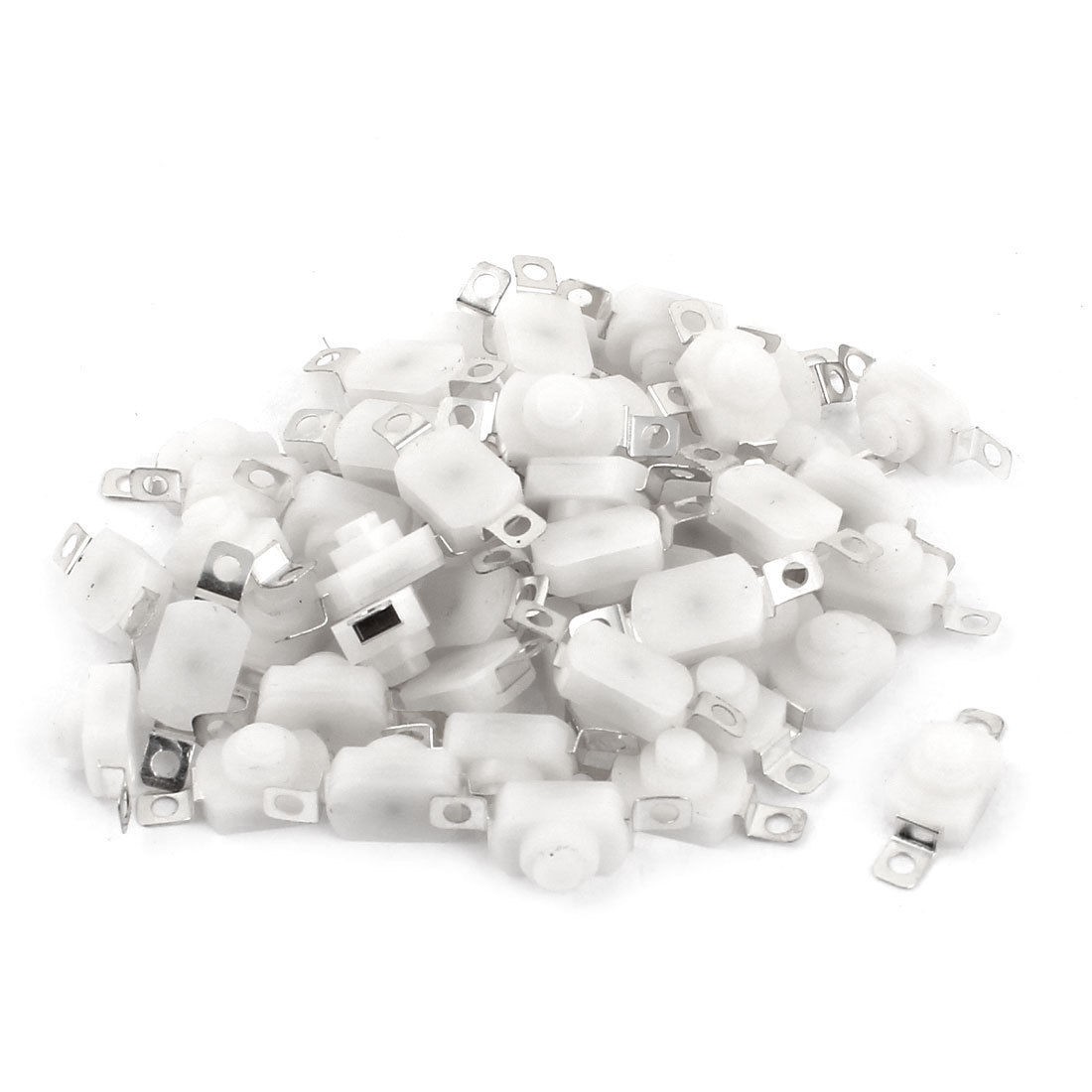 50 Pcs 2 Pin Self Locking Push Button Tactile Tact Switches 12x8x8mm