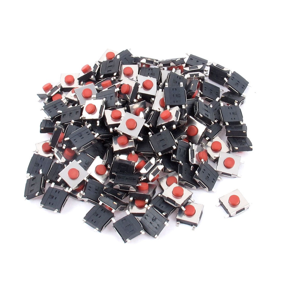 100 Pcs SMD 4pin Momentary Push Button Tactile Tact Switches 6x6x3 1mm