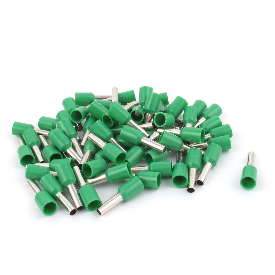50 Pcs Wire Crimp Cord End Terminal Insulated Ferrule Green E2508 14AWG 2 5MM2