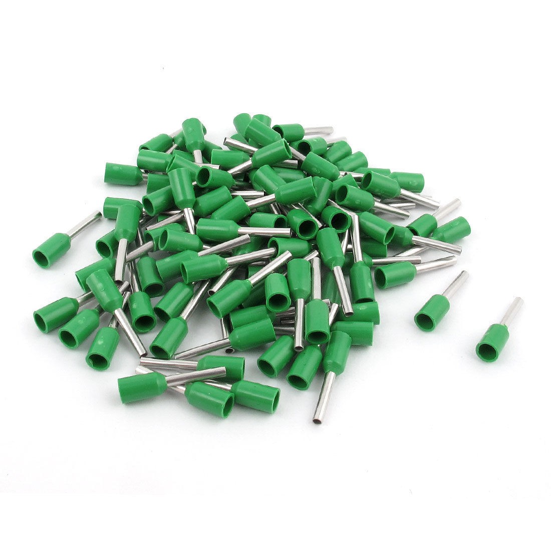 100 Pcs Wire Crimp Cord End Terminal Insulated Ferrule Green E7508 20AWG 0 75MM2