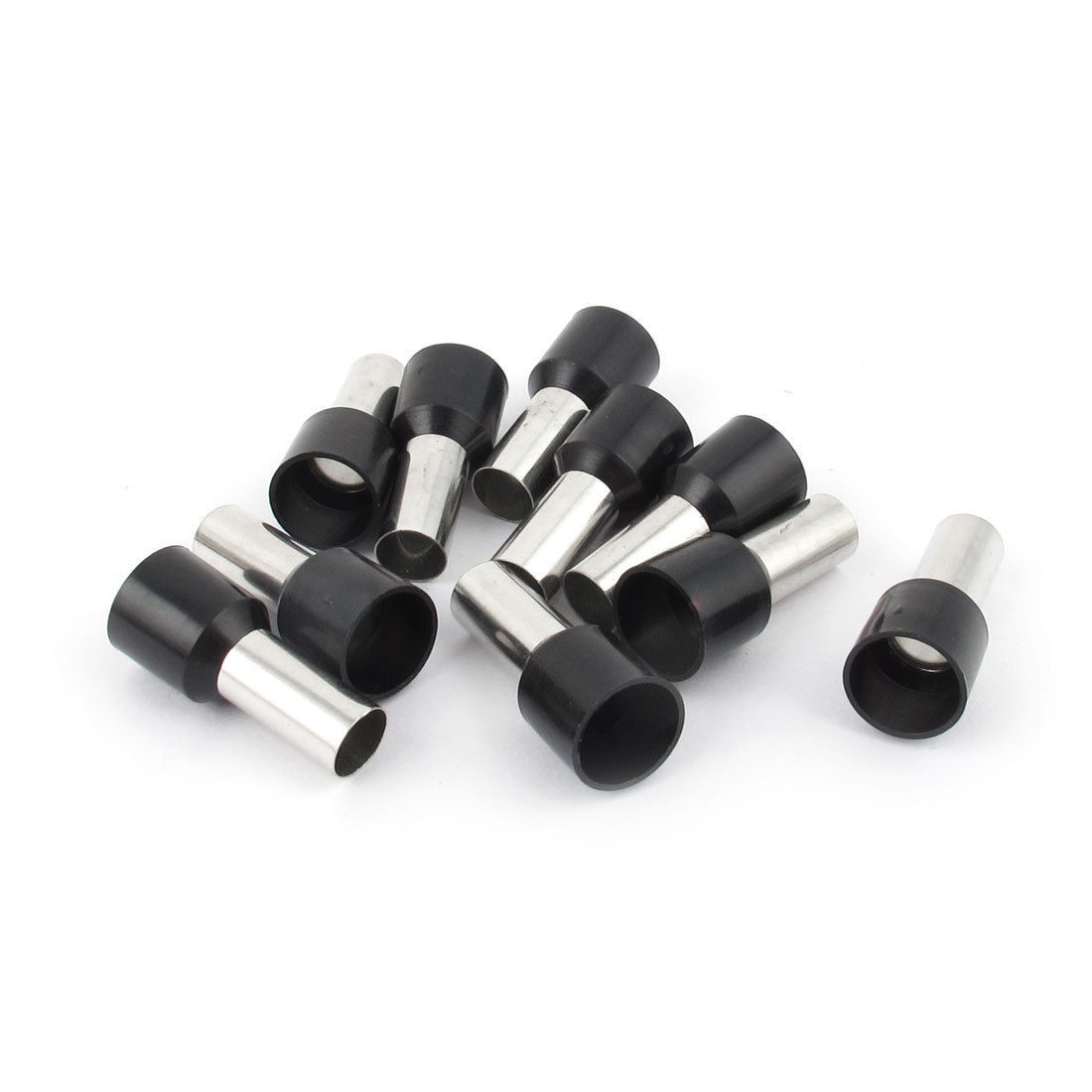10 Pcs Wire Crimp Connector Terminal Pre Insulated Ferrule Black E16 12 6AWG