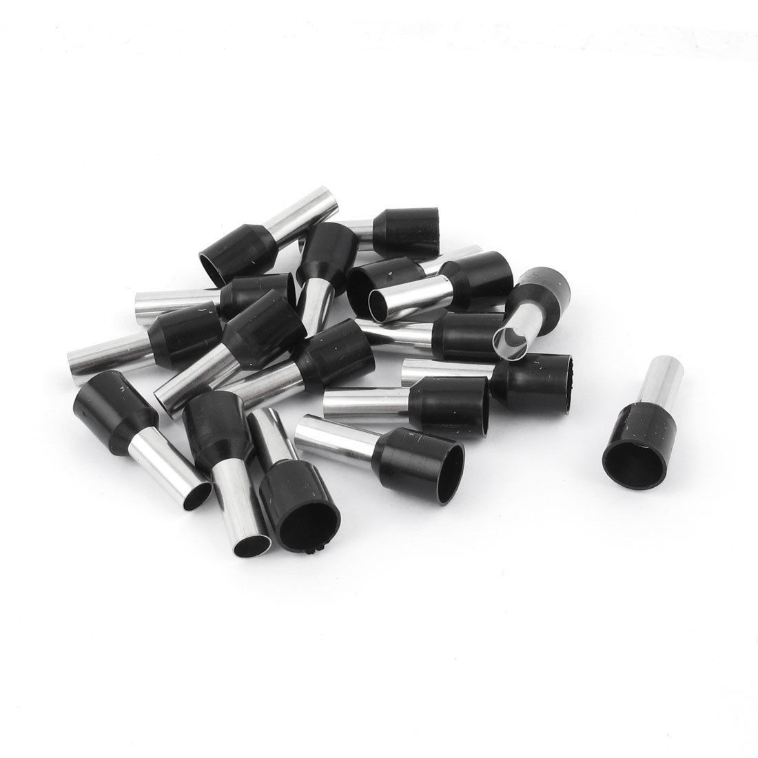 20pcs AWG18 Wire Copper Crimp Connector Insulated Ferrule Cord Terminal Black