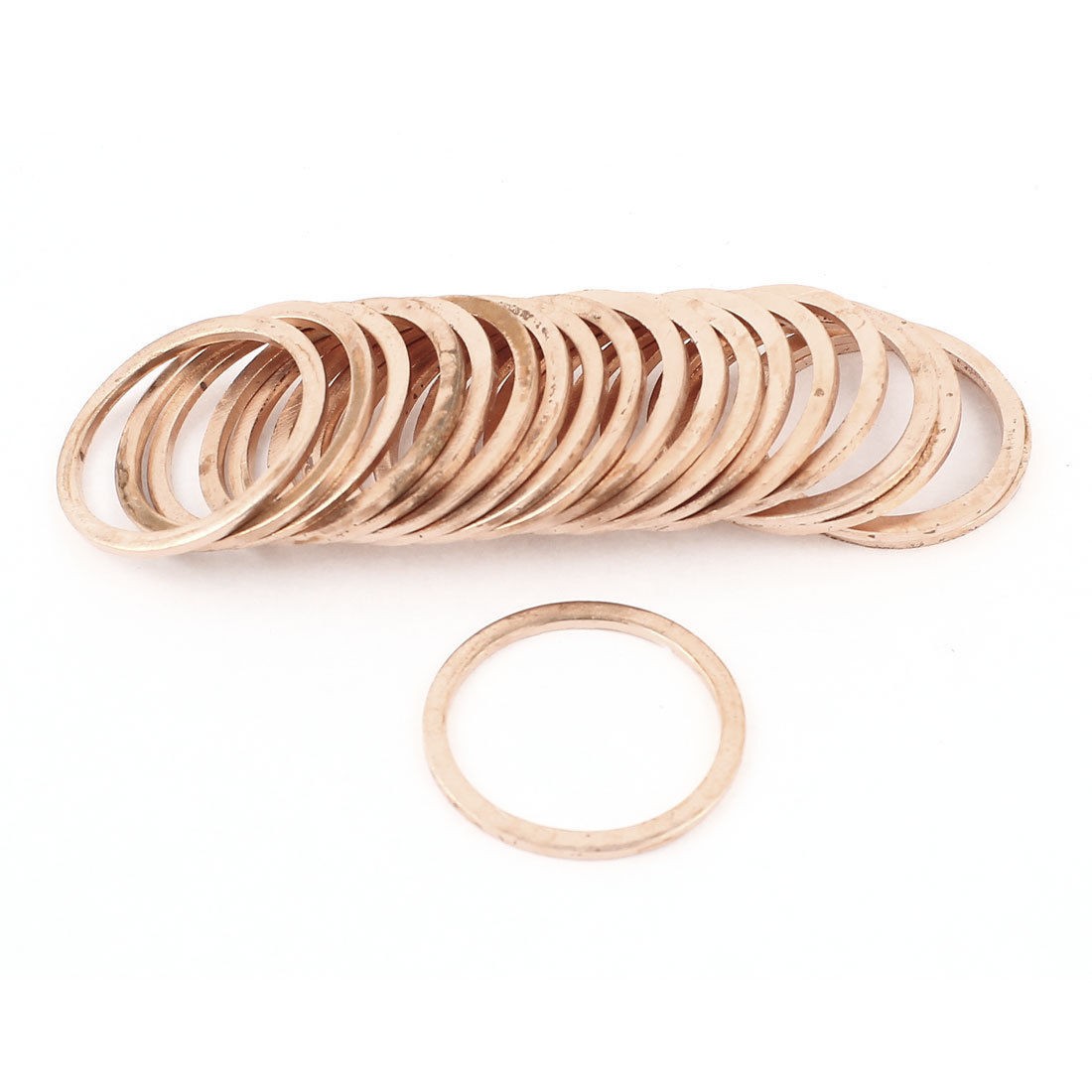 20pcs 30mm Inner Diameter Flat Copper Washer Seal Ring Spacer Gasket