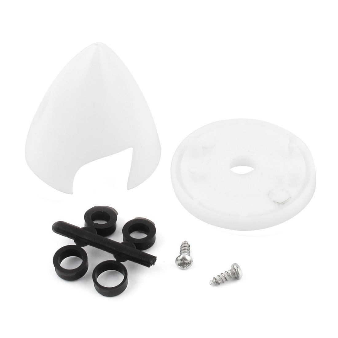 RC Airplane Helicopter DIY Assembly 2 Blade Propeller Spinner 45mm 1 3 4" White