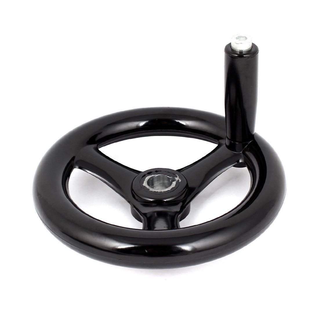 16mm x 160mm Spoked Hand Wheel Black for Milling Machine