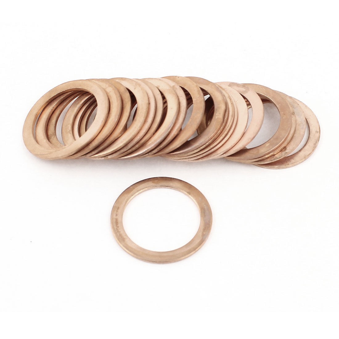 20pcs 27mmx36mmx1 5mm Copper Crush Washer Flat Oil Drain Gasket Fitting