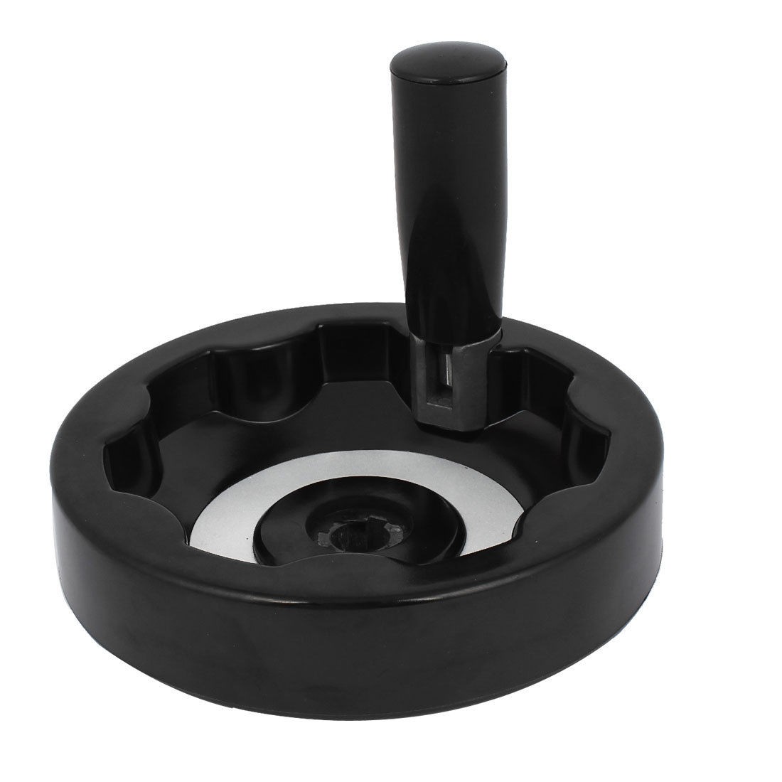 Industrial Lathe Grinder Machine M24 x 60mm Revolving Handle Hand Wheel Black