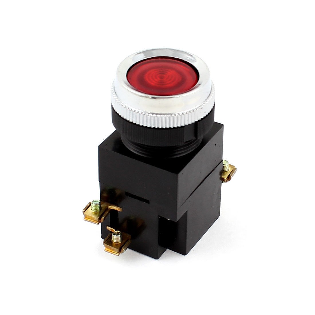 Car Boat Panel Mounted 24mm Momentary DPST 1NO 1NC 4 Pin Push Button Switch