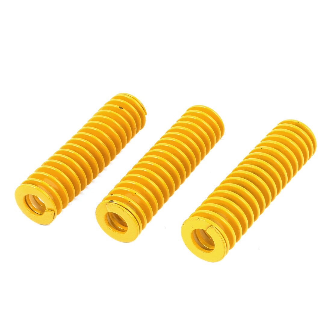 3 Pcs Yellow Chromium Alloy Mould Flat Wire Compression Spring 20mmx10mmx80mm