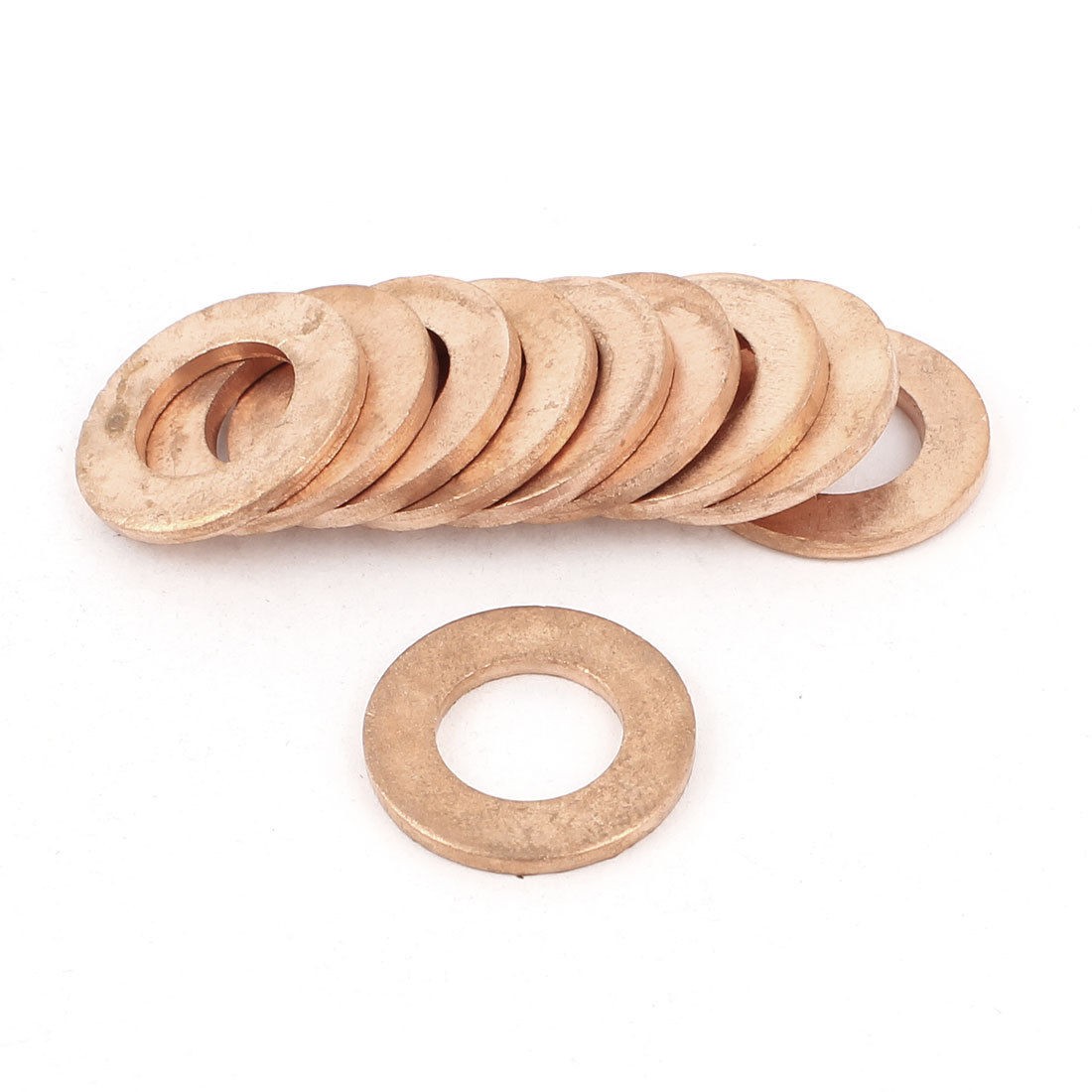 10pcs Copper Crush Washer Flat Ring Seal Gasket Fitting 9mmx16mmx1 5mm