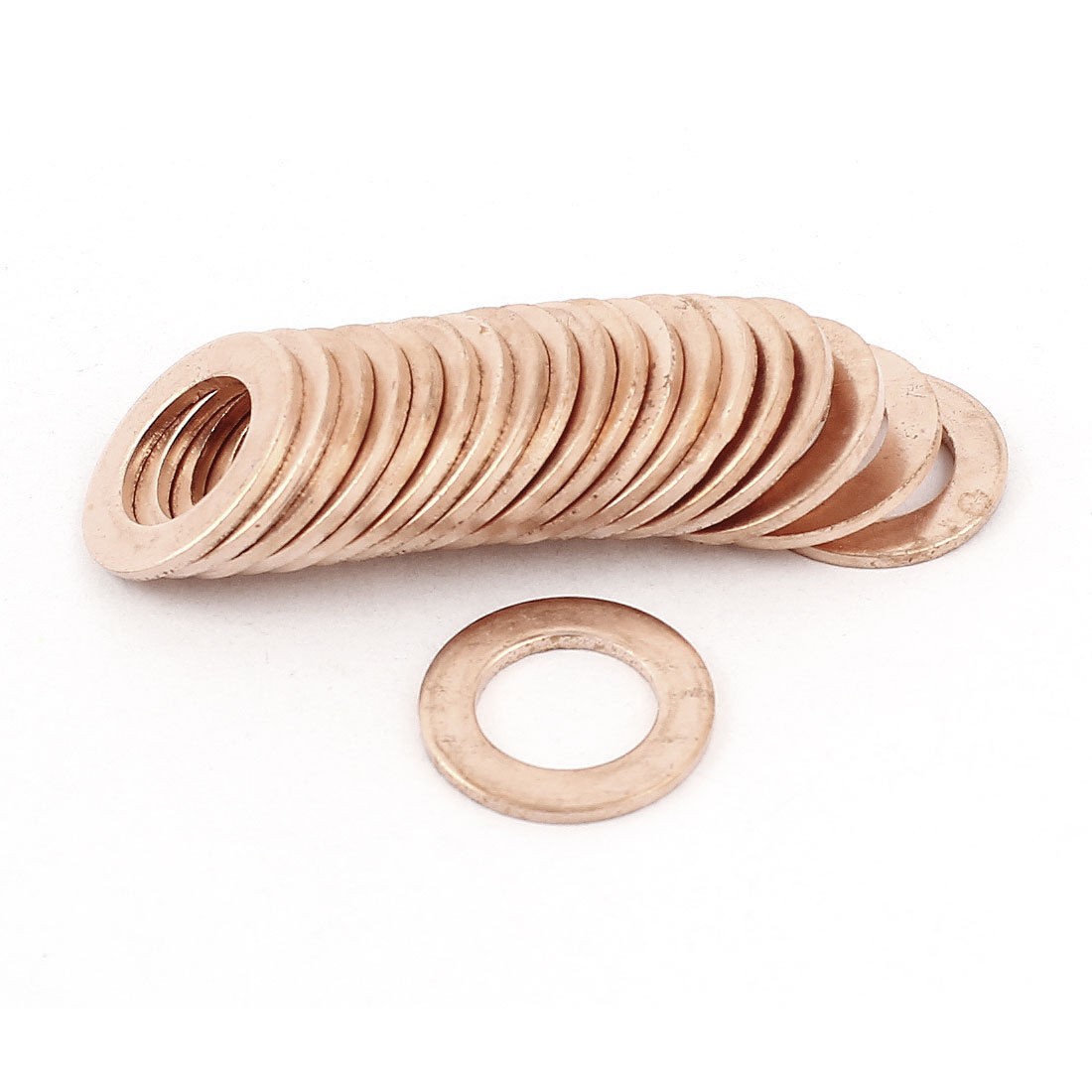 20 Pcs 12mm Inner Dia 1 5mm Thickness Copper Flat Washer Gasket Spacer Fasteners