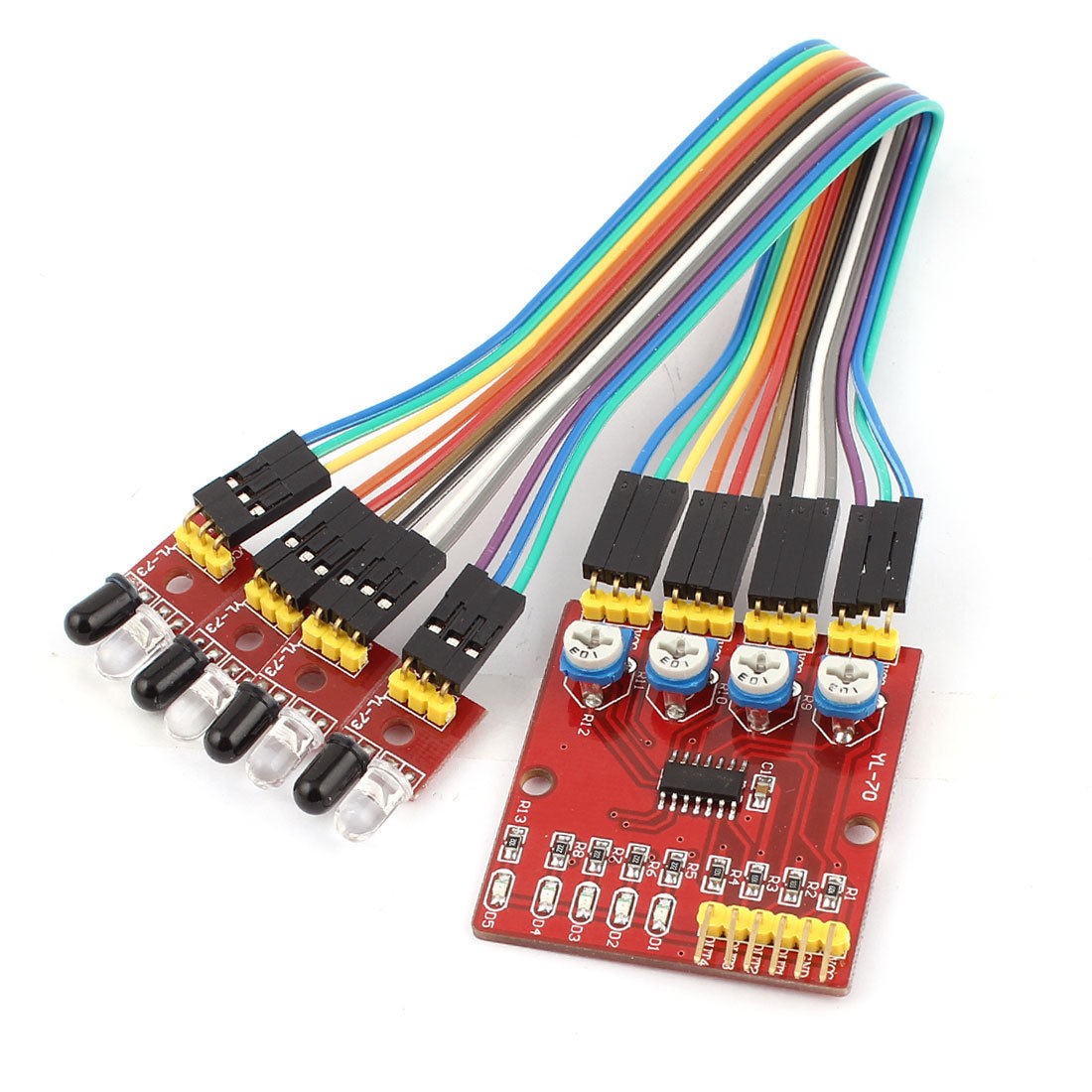 Four 4 Channel Infrared Detector Tracked Photoelectrici<wbr/>ty Sensor For Smart Car