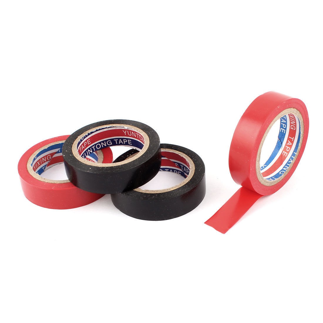 9METER 15mm PVC Electrical Insulation Adhesive Tape Red Black 4pcs