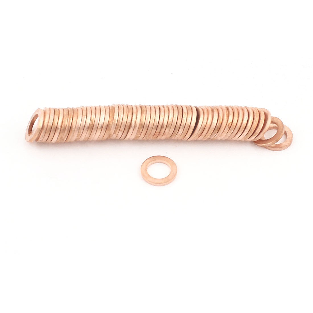 50pcs Tattoo Machine Copper Crush Washer Flat Ring Gasket 8mmx13mmx1 5mm