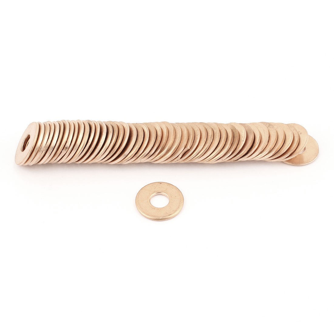 50pcs 7mmx18mmx1 5mm Copper Crush Washer Flat Ring Gasket Fitting