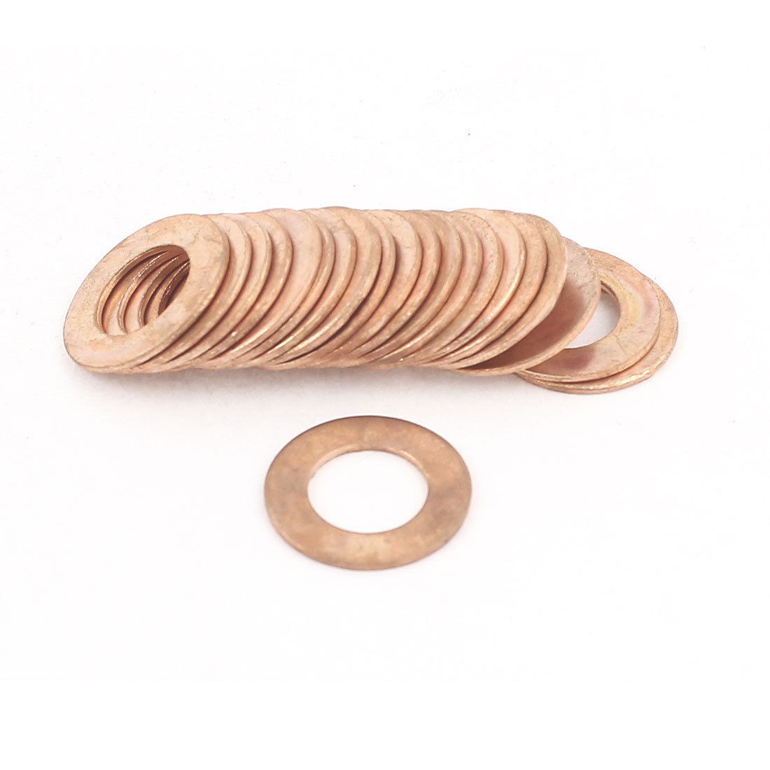 20pcs 10mmx18mmx1mm Copper Crush Washer Flat Oil Seal Ring Gasket