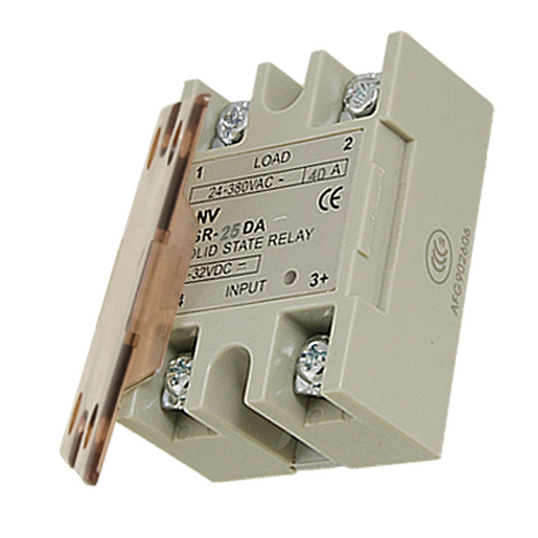 SSR-25DA 4-32V DC Input 24-380V AC Output 25A Solid State Relay