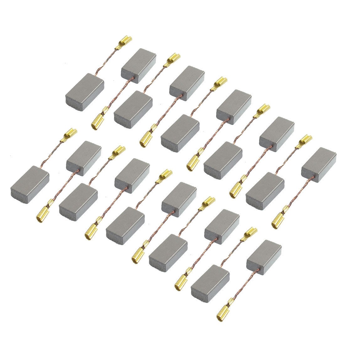 10 Pairs 15mmm x 8mm x 5mm Electric Motor Carbon Brushes