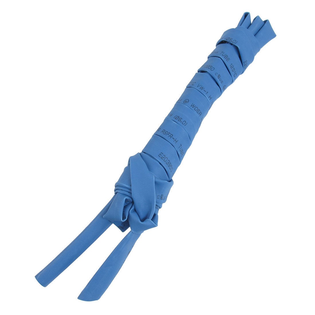 Ratio 2:1 6mm Dia Blue Polyolefin Heat Shrinkable Tube 2M Long