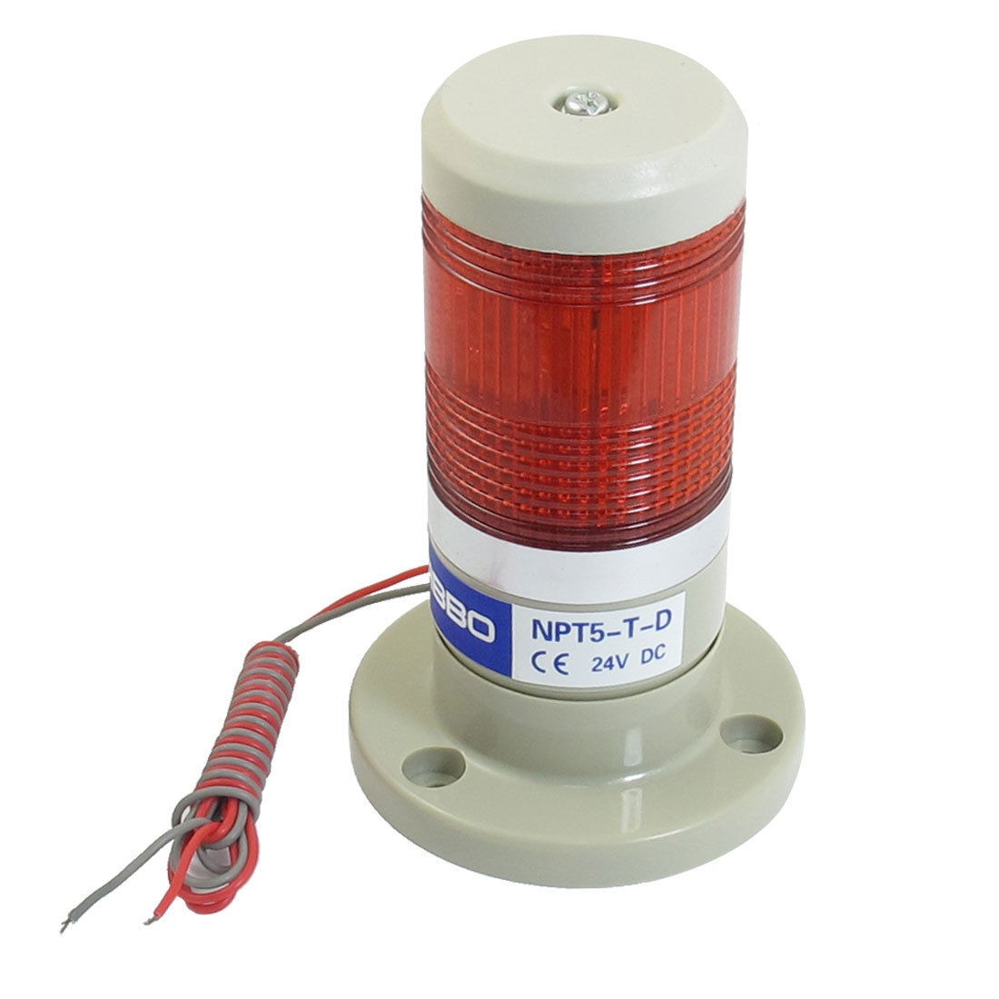 DC 24V Red Industrial Signal Tower Warning Alarm Stack Lamp
