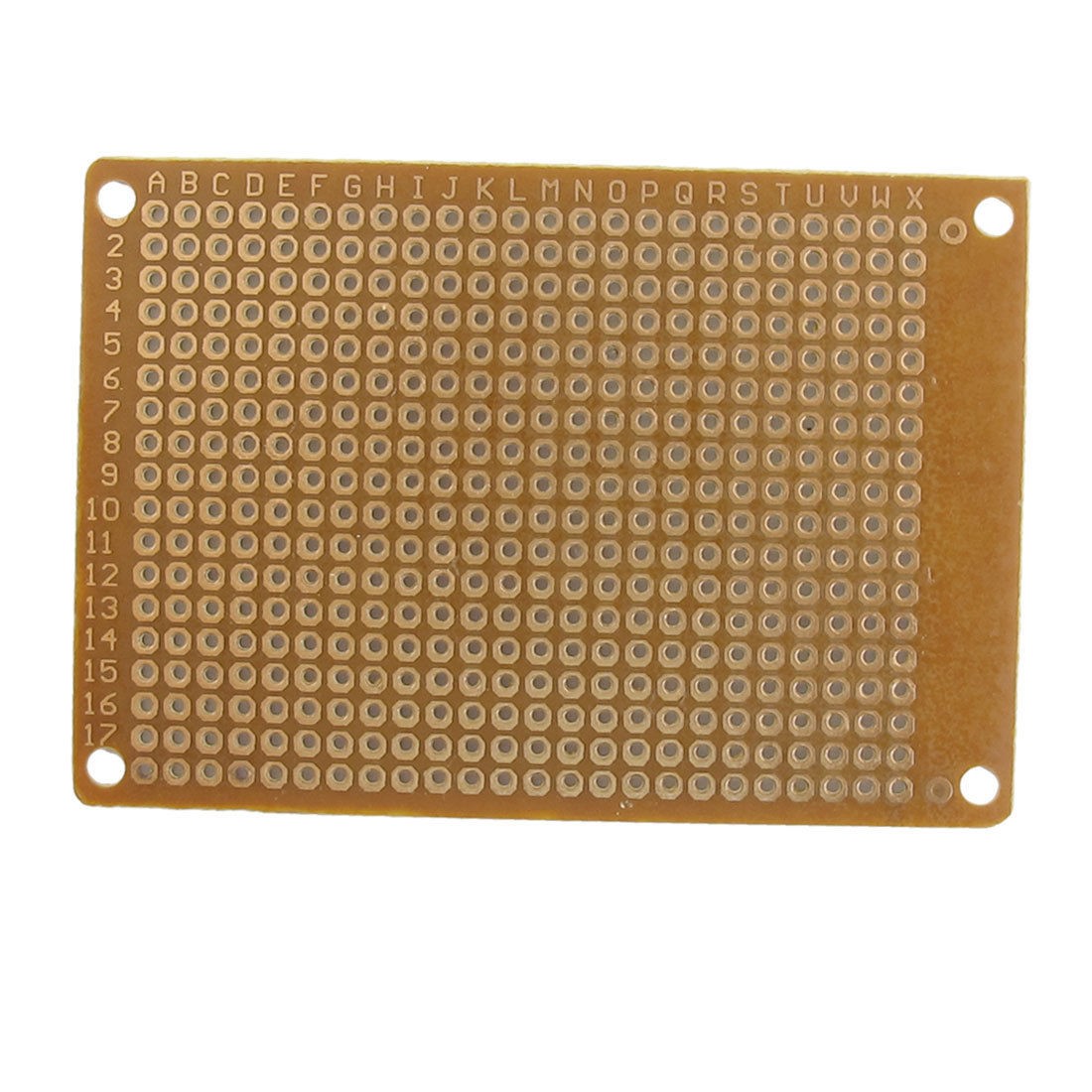 Universal Prototype PCB Print Circuit Board 73mm x 50mm Copper Tone