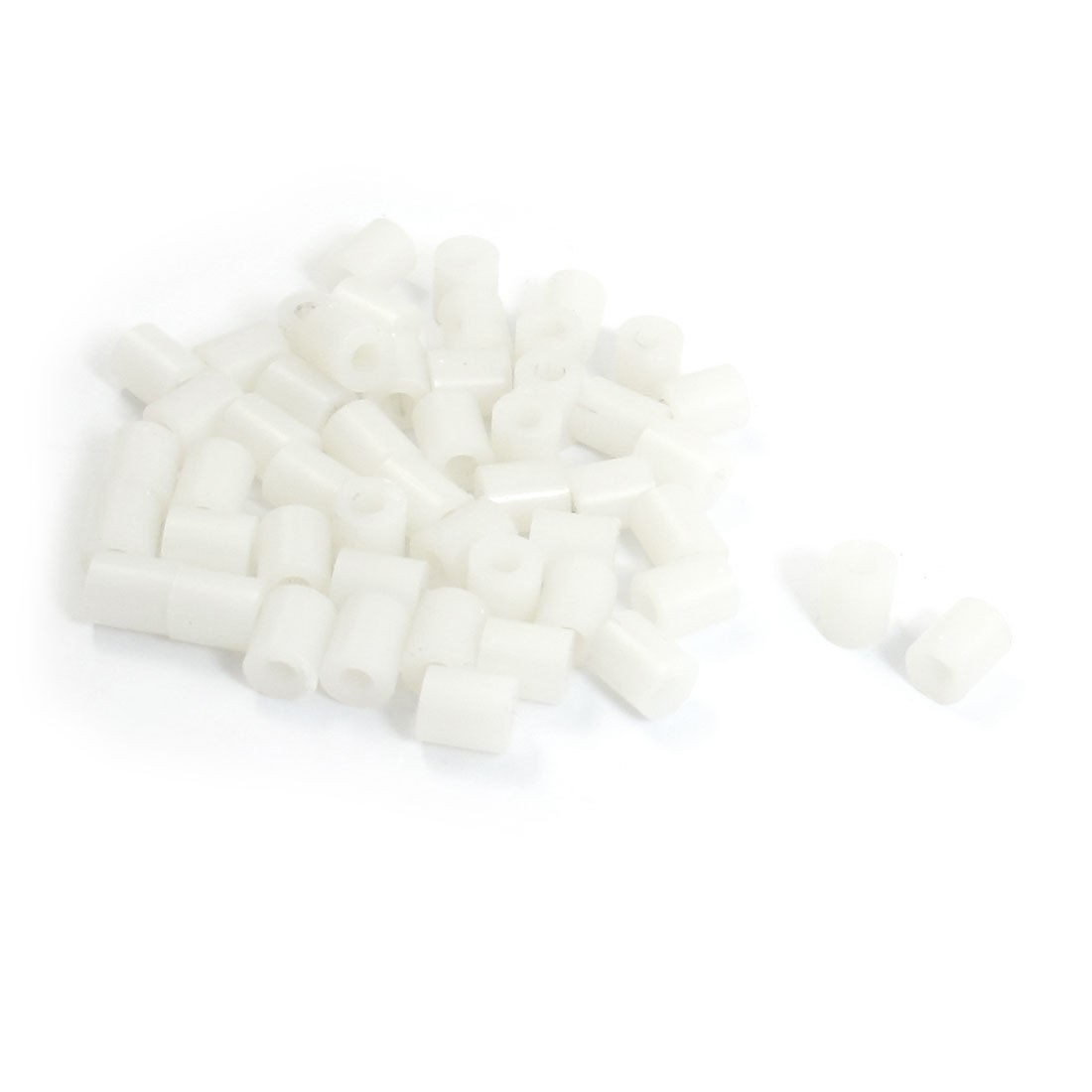 50 Pcs 7 x 8 x 3.2mm White Hollowed Spacer Support