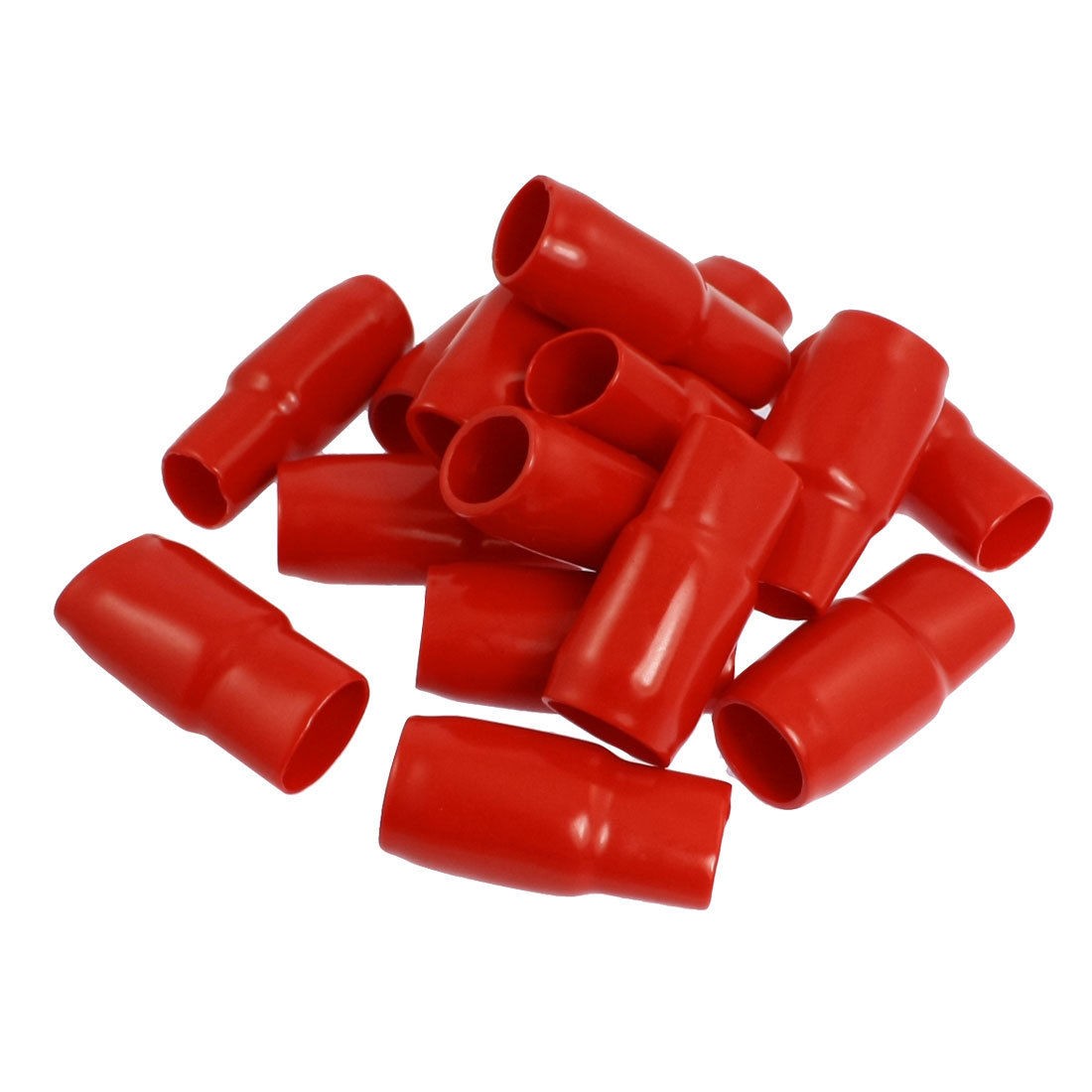 15 Pcs Red Soft PVC Insulated Battery Terminals Boots Covers 19mm x 18mm
