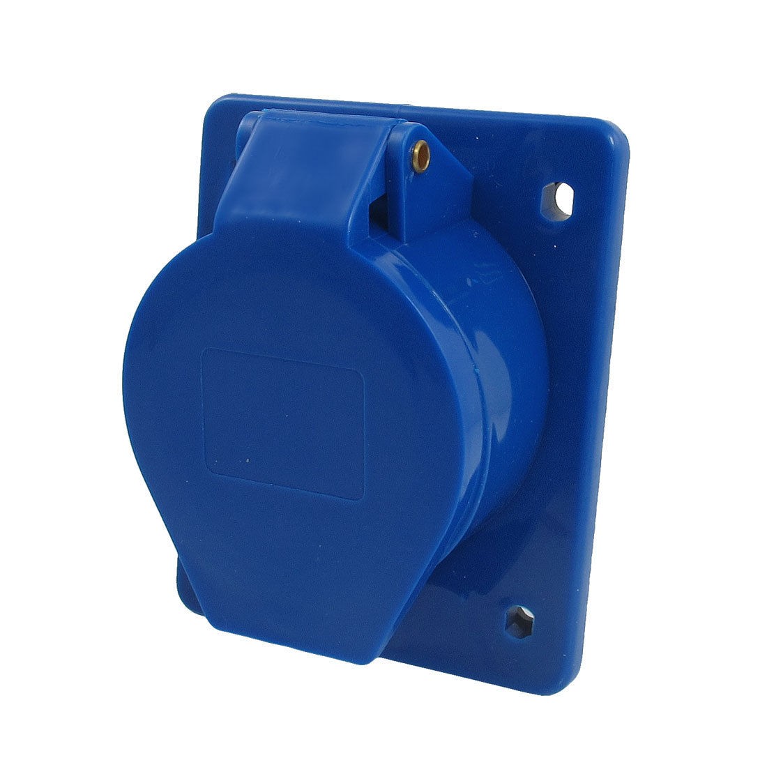 AC 220-250V 32A 2P+E IEC309-2 Panel Mount Industrial Socket Blue